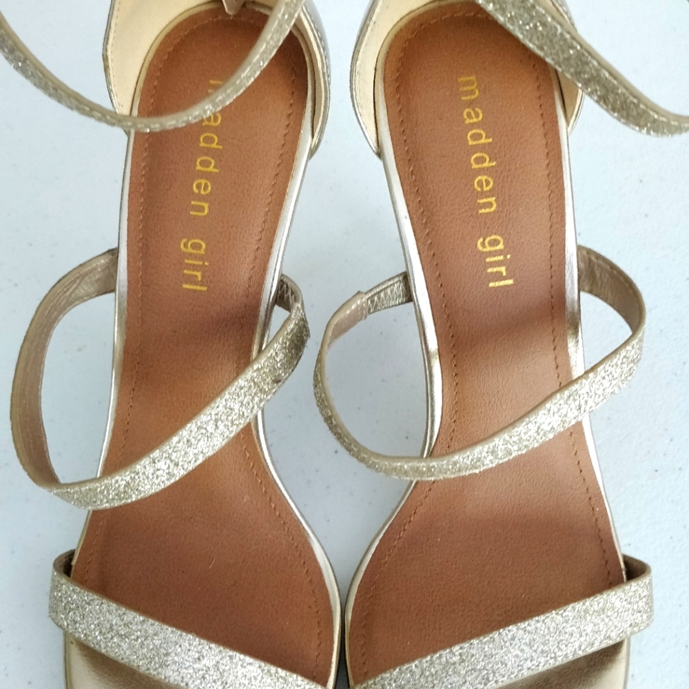 Madden Girl Gold 4 inch heels